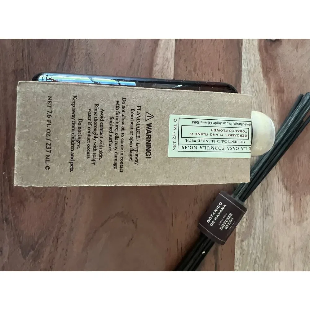 New Archipelago Botanical Botanico de Havana reed diffuser bottle fragrance oil